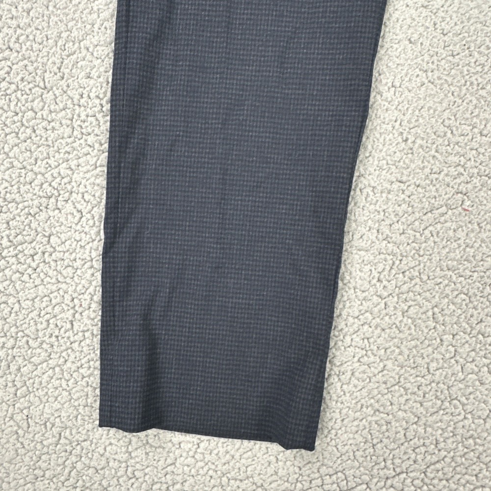 Calvin Klein Slim Fit Dress Pants Men 32x32 Blue Microcheck Stretch Preppy - Picture 11 of 16